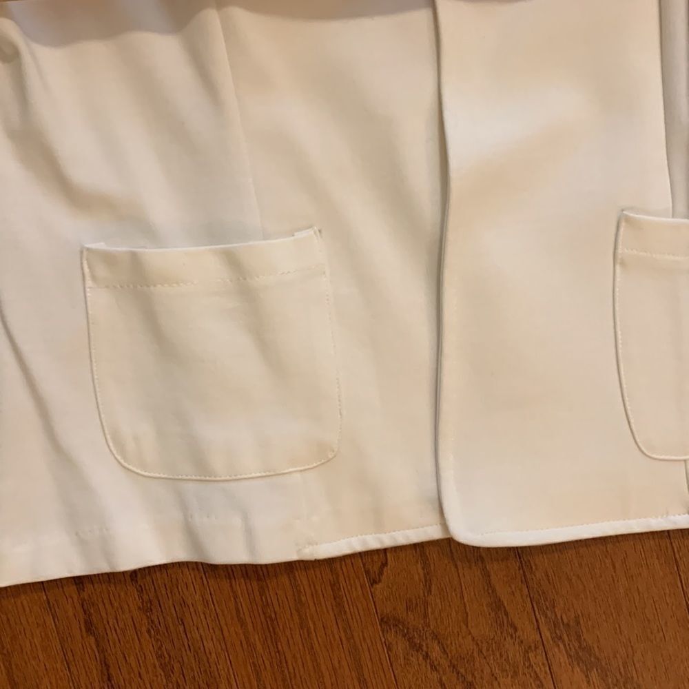 ONE5ONE Size LARGE cream open-front cream color jacket - Picture 7 of 7